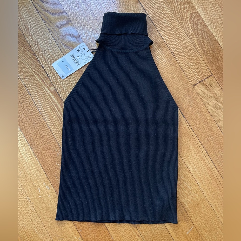 Zara knit tank turtleneck